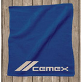 Rally Velour Towel Hemmed 15"X18" - Navy (Imprinted)